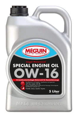 Масло Meguin Special Engine Oil SAE 0W-16 - 5 Л.