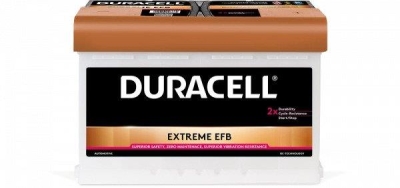 Акумулатор Duracell Extreme EFB 12V 75Ah 700A L3 DE75H