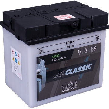 Мото акумулатор intAct Bike-Power CLASSIC C60-N30L-A 300A