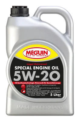 Масло Meguin Special Engine Oil SAE 5W-20- 5 Л.