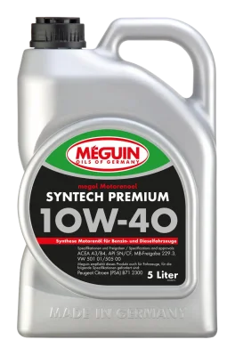 Масло Meguin Syntech Premium SAE 10W40- 5 Л.