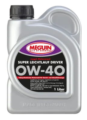 Масло Meguin Super Leichtlauf DRIVER 0W-40 - 1 Л.