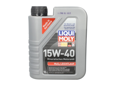 Масло LIQUI MOLY MoS₂ Leichtlauf Super 15W‑40 - 1 Литър