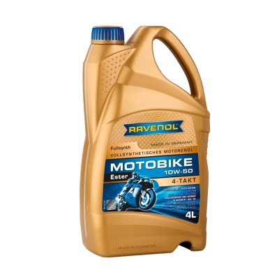 Моторно масло RAVENOL Motobike 4-T Ester 10W-50 4л.