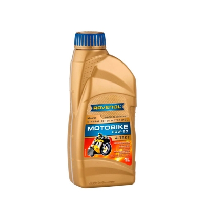 Моторно масло RAVENOL Motobike 4-T Mineral 20W-50 1л.