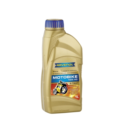 Моторно масло RAVENOL Motobike 4-T Mineral 15W-40 1л.