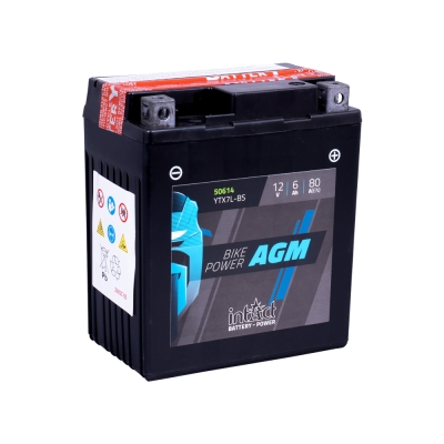 Мото акумулатор intAct Bike-Power AGM YTX7L-BS CTX7L-BS 80A