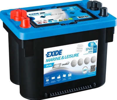 Акумулатор Exide Marine Dual AGM 12V 50Ah 750A EP450