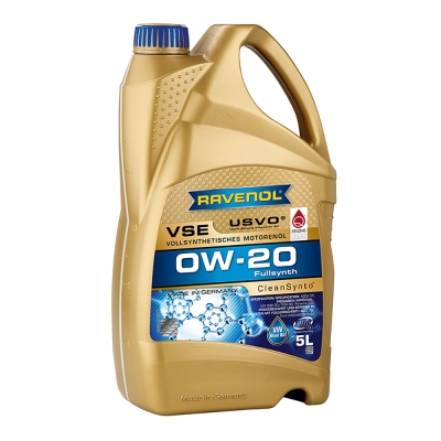 Моторно масло RAVENOL VSE 0W-20 5л.