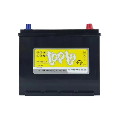 Акумулатор Topla EFB Stop&Go JIS 12V 70Ah 680A /д+/