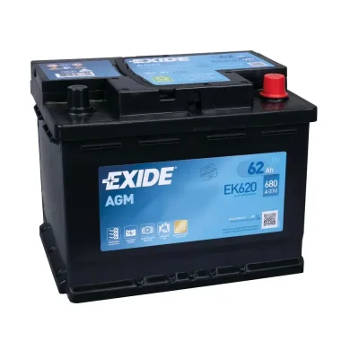 Акумулатор Exide Start-Stop AGM 12V 62Ah EK620
