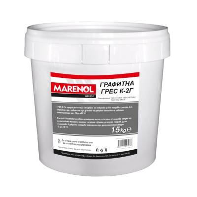 Графитна грес Marenol К2-Г 15кг.