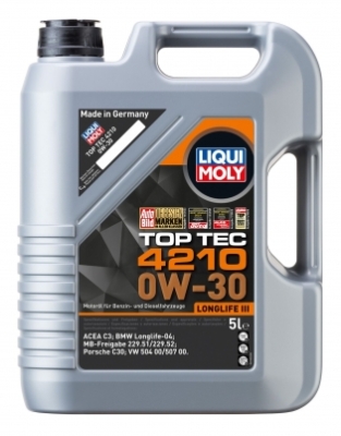 Масло LIQUI MOLY Top Tec 4210 0W‑30 - 5 Литра