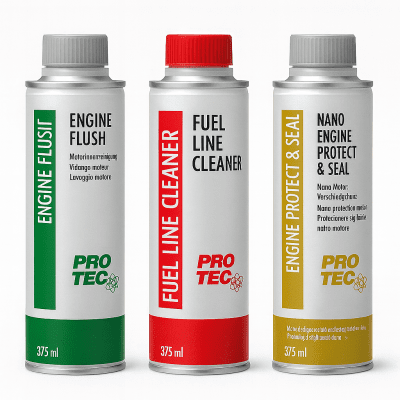 PRO‑TEC Benzin Power Pack – 3 в 1 за бензинов двигател (3 x 375 ml)