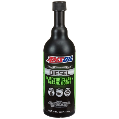 Добавка AMSOIL Diesel Injector Clean + Cetane Boost 16 унции / 473 мл.