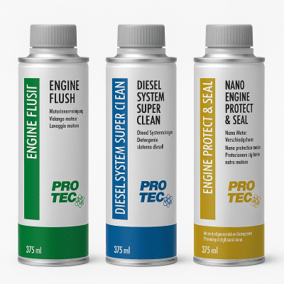 PRO‑TEC Diesel Power Pack – 3 в 1 за дизелов двигател (3 x 375 ml)