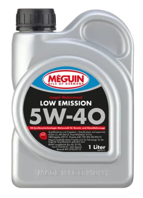 Масло Meguin LOW EMISSION 5W-40 - 1  Л.