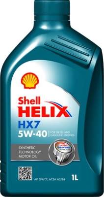 Моторно масло Shell HELIX HX7 5W40 - 1Л.