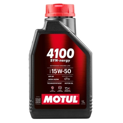 Масло MOTUL 4100 SYN-NERGY 15W-50-1L