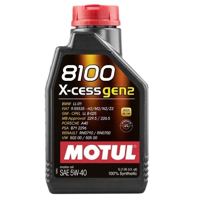 Масло MOTUL 8100 X-CESS GEN2 5W40-1L