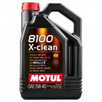 Масло MOTUL 8100 X-CLEAN 5W40-5L