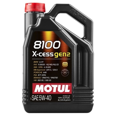 Масло MOTUL 8100 X-CESS GEN2 5W40-4L
