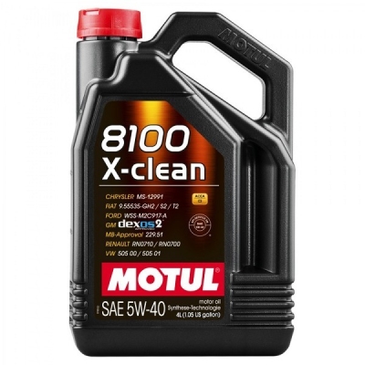 Масло MOTUL 8100 X-CLEAN 5W40-4L