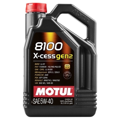Масло MOTUL 8100 X-CESS GEN2 5W40-5L