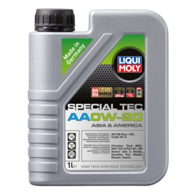 Масло LIQUI MOLY Special Tec AA 0W‑20  - 1 Литър 