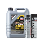 ПРОМО Масло LIQUI MOLY Top Tec 4100 5W‑40 - 5 Литра + Добавка LIQUI MOLY Cera Tec Керамика - 300 мл.